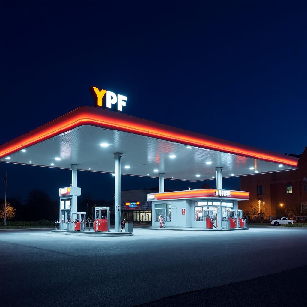 Estación YPF moderna