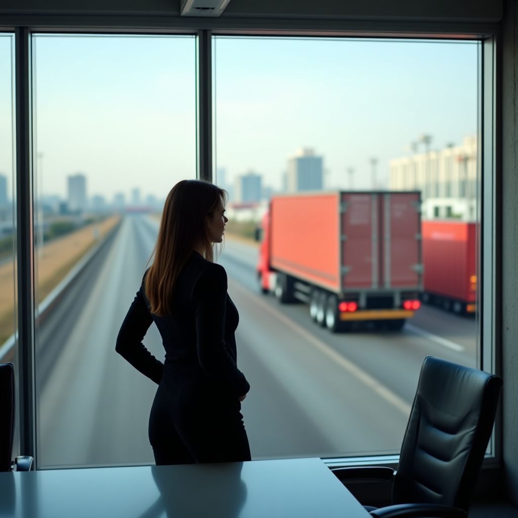 Gerente de empresa de logística